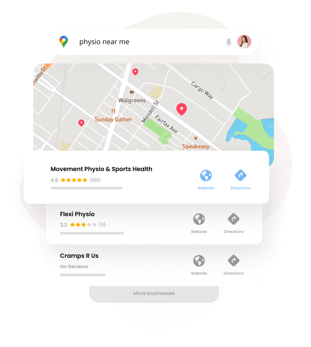 Get more reviews on Google to show up first